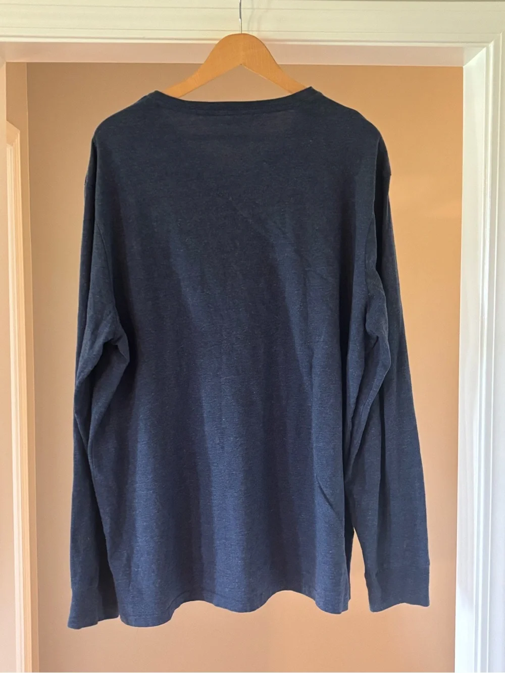 Polo by Ralph Lauren Navy Crewneck Shirt with Yellow Print